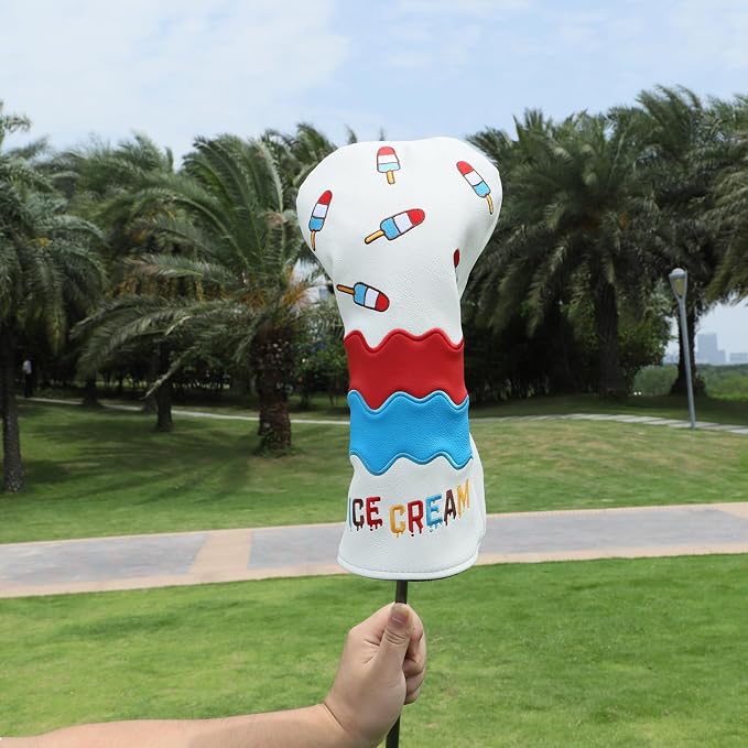 Montela Golf Club Covers Ice Cream Golf Driver Cover Fariway Wood Headcover - Image 2