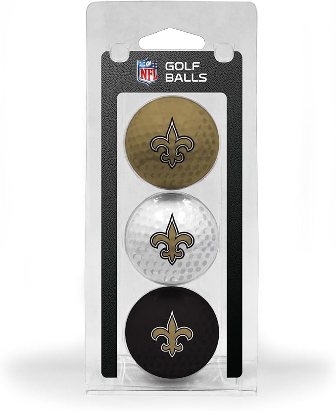 Team Golf NFL Regulation Size Golf Balls, 3 Pack, Full Color Durable Team by TeamGolf