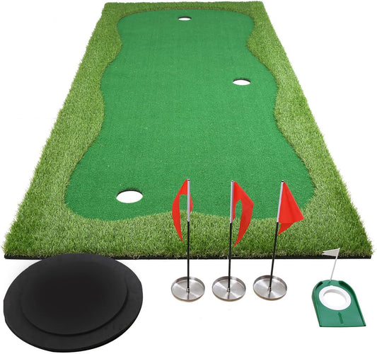 Golf Putting Green, Practice Putting Green Mat, Large Professional Golfing Training Mat for Indoor Outdoor…
