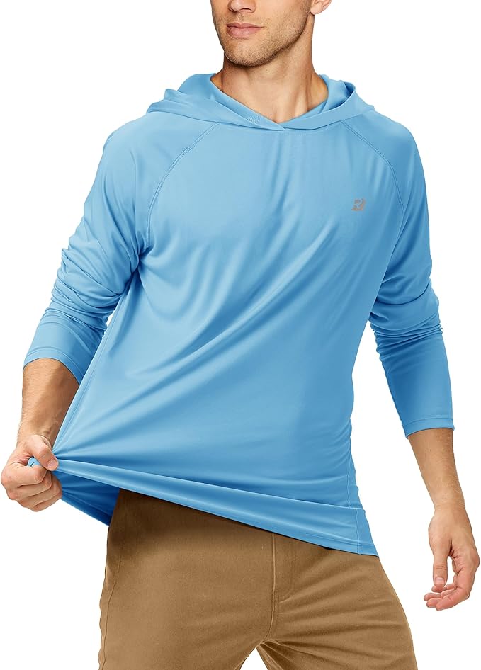 Roadbox UPF 50+ Fishing Shirts for Men, Long Sleeve UV Sun Protection Hoodie - Image 2