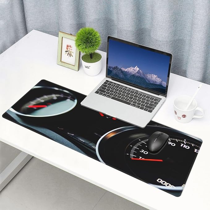 Automobile Dashboard Race Car Mouse Pad, Racing Car Large Big Gaming Mouse Pad - Image 6