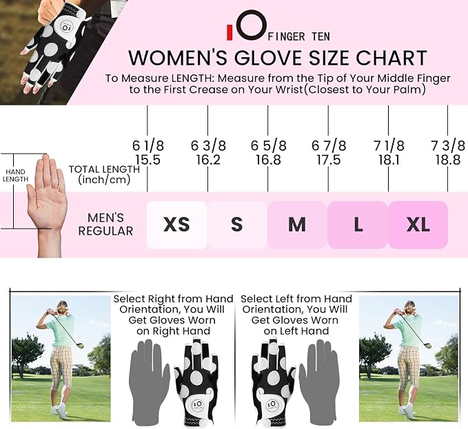 FINGER TEN Stylish Golf Gloves Women - Image 5