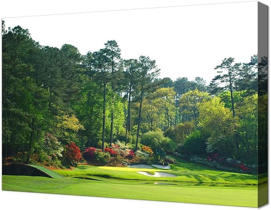 Augusta Golf Course Wall Art Golf Course Picture Poster Canvas Prints by chenchenArt