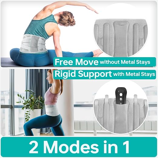Advanced Back Brace for Lower Back Pain Relief, Fully Adjustable, Breathable - Image 5