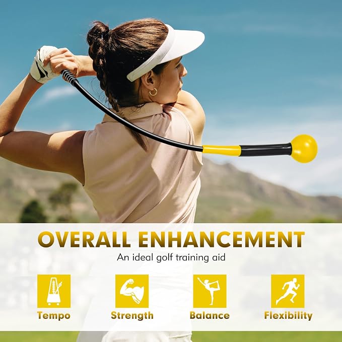 GYMAX Golf Swing Trainer, Warm-Up Stick - Image 5
