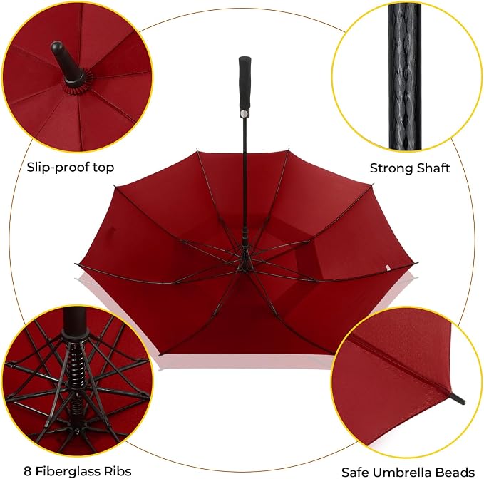 LLanxiry Automatic Open Golf Umbrella 54/62/68/72 Inch, Extra Large Windproof - Image 4