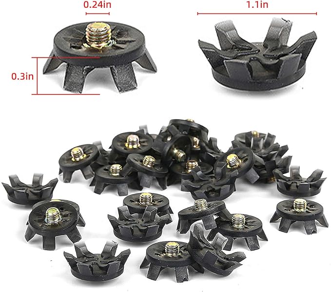 Golf Spikes Set, Includes 31 Pcs Soft Golf Cleats - Image 4