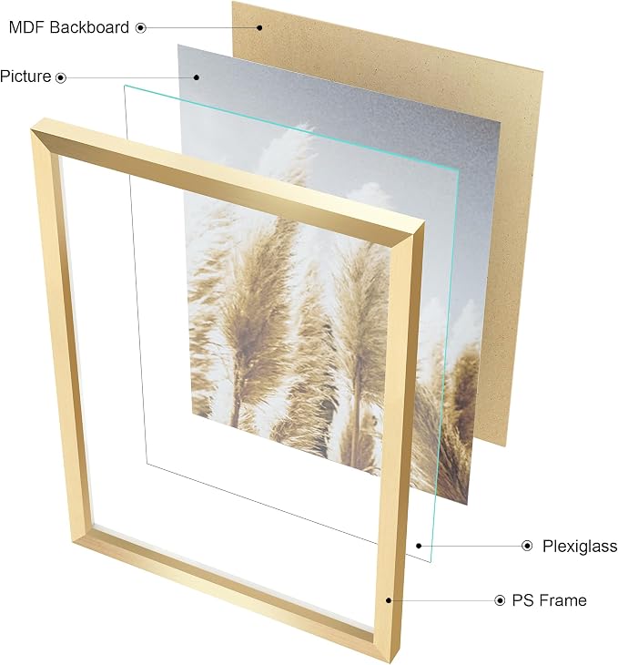 ArtbyHannah Gallery Wall Frame Set, 8 Pack Picture Frames Collage Wall Decor - Image 6