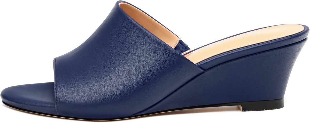 Wedge Sandals for Women Open Toe Wedge Heels Womens Matte High Heel Sandal - Image 2