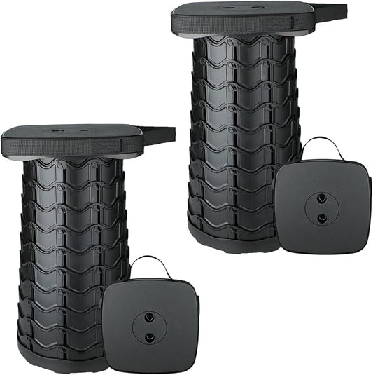 Boreeman Upgraded Collapsible Stool, Square Portable Stool, Lightweight Yet by Boreeman