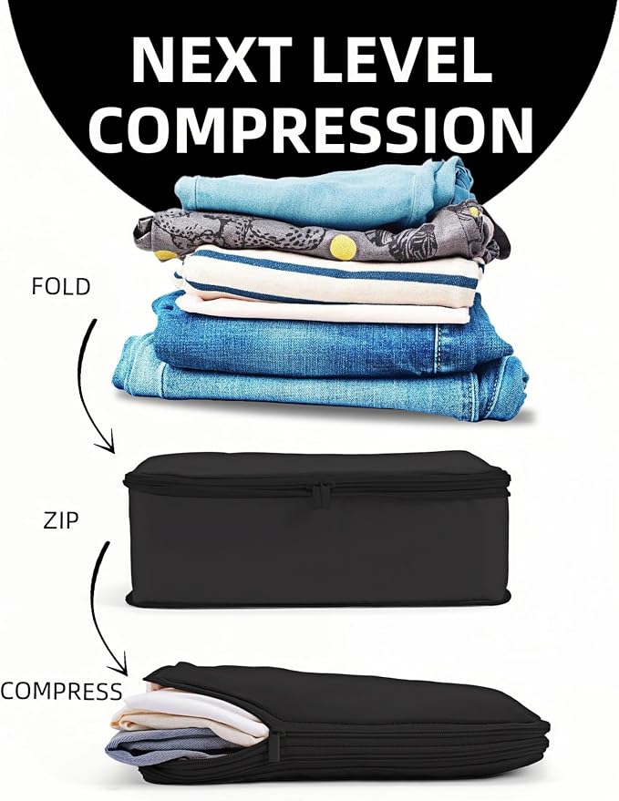 6 Set Compression Packing Cubes - Image 2