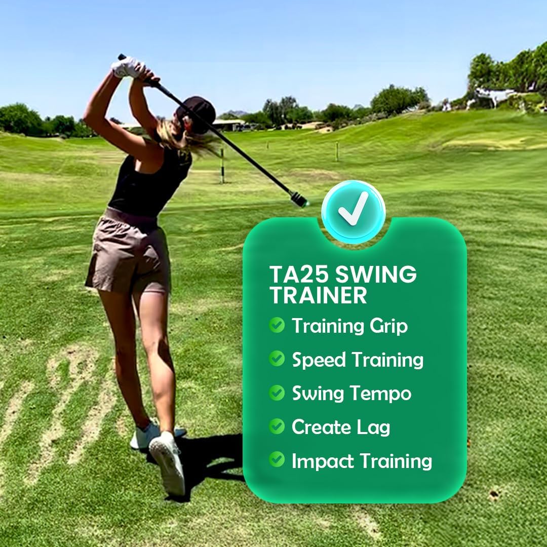 13UnderGolf Golf Swing Trainer Aid for Indoor Practice Speed Training, Improved Rhythm, Grip, Flexibility, Balance, Tempo and Strength