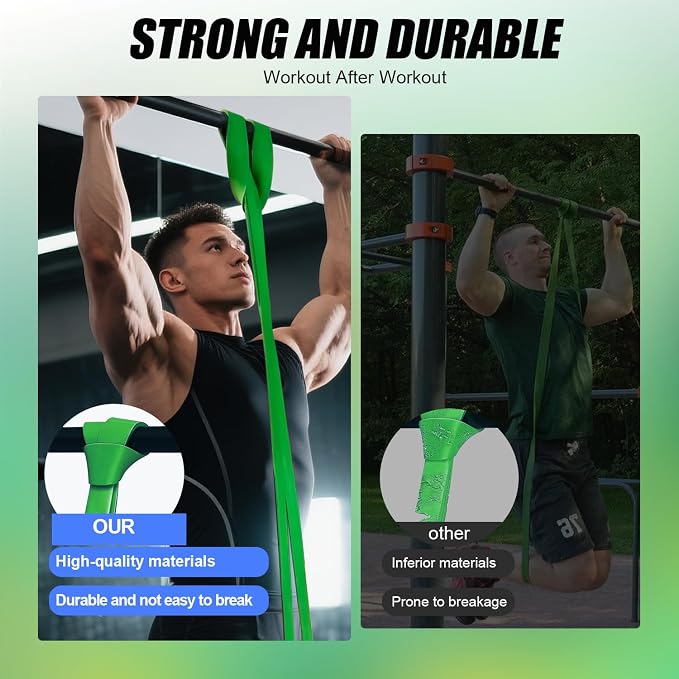 WHATAFIT Resistance Bands, Pull Up Assist Bands Set - Image 5