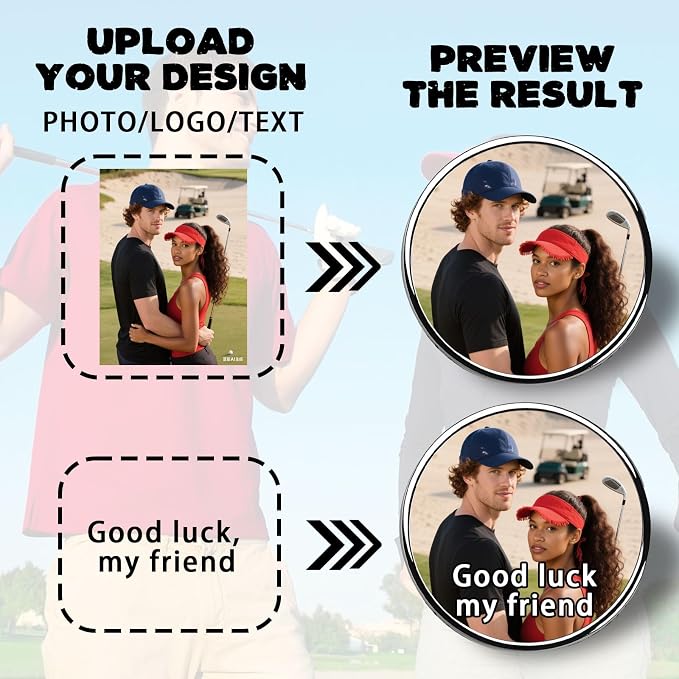 Custom Golf Ball Marker Hat Clip - Image 2