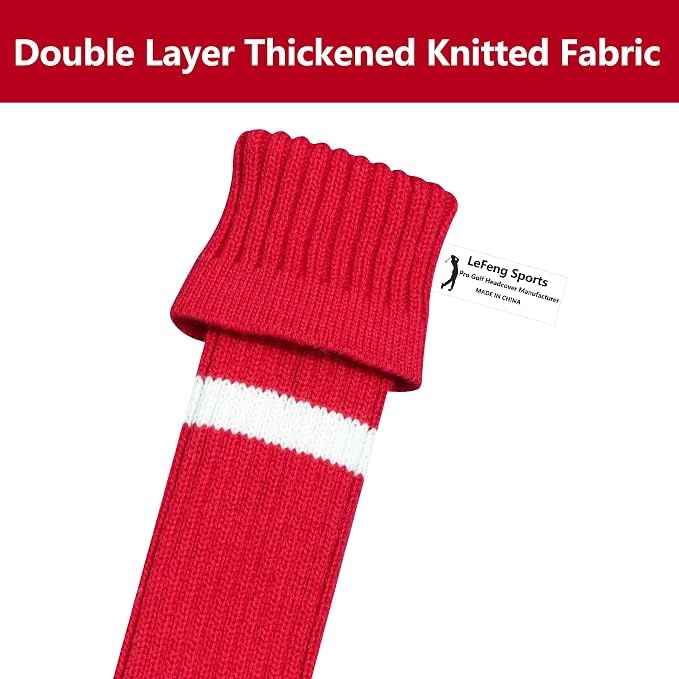 LeFeng 1Pcs Golf Club Cover, Knitted Golf Head Cover - Image 5