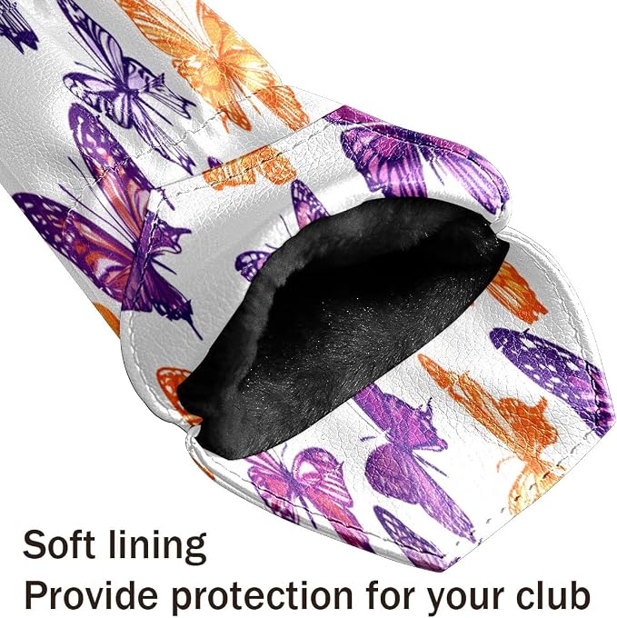 Funny Butterfly Colorful Golf Head Covers - Image 7