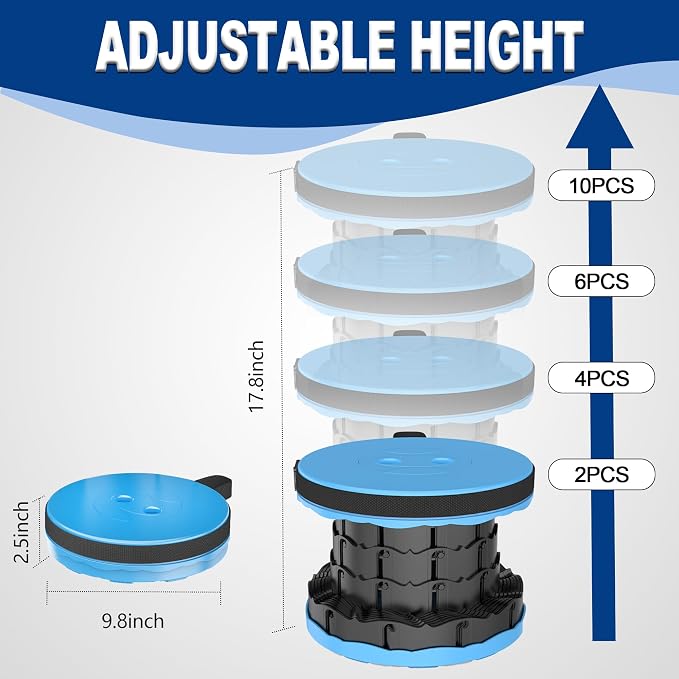 ALEVMOOM Upgraded Nylon Collapsible Stool - Image 3