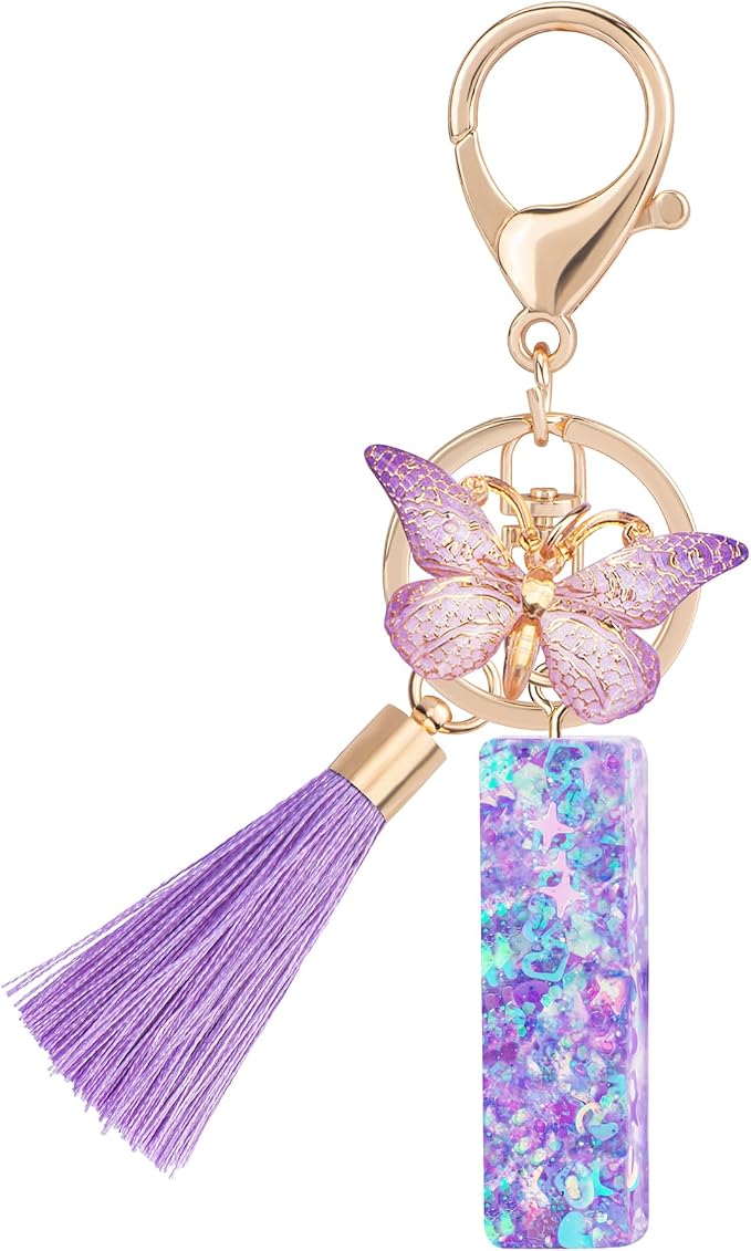 Suweibuke Colourful Cute Initial Letter Keychains by Suweibuke
