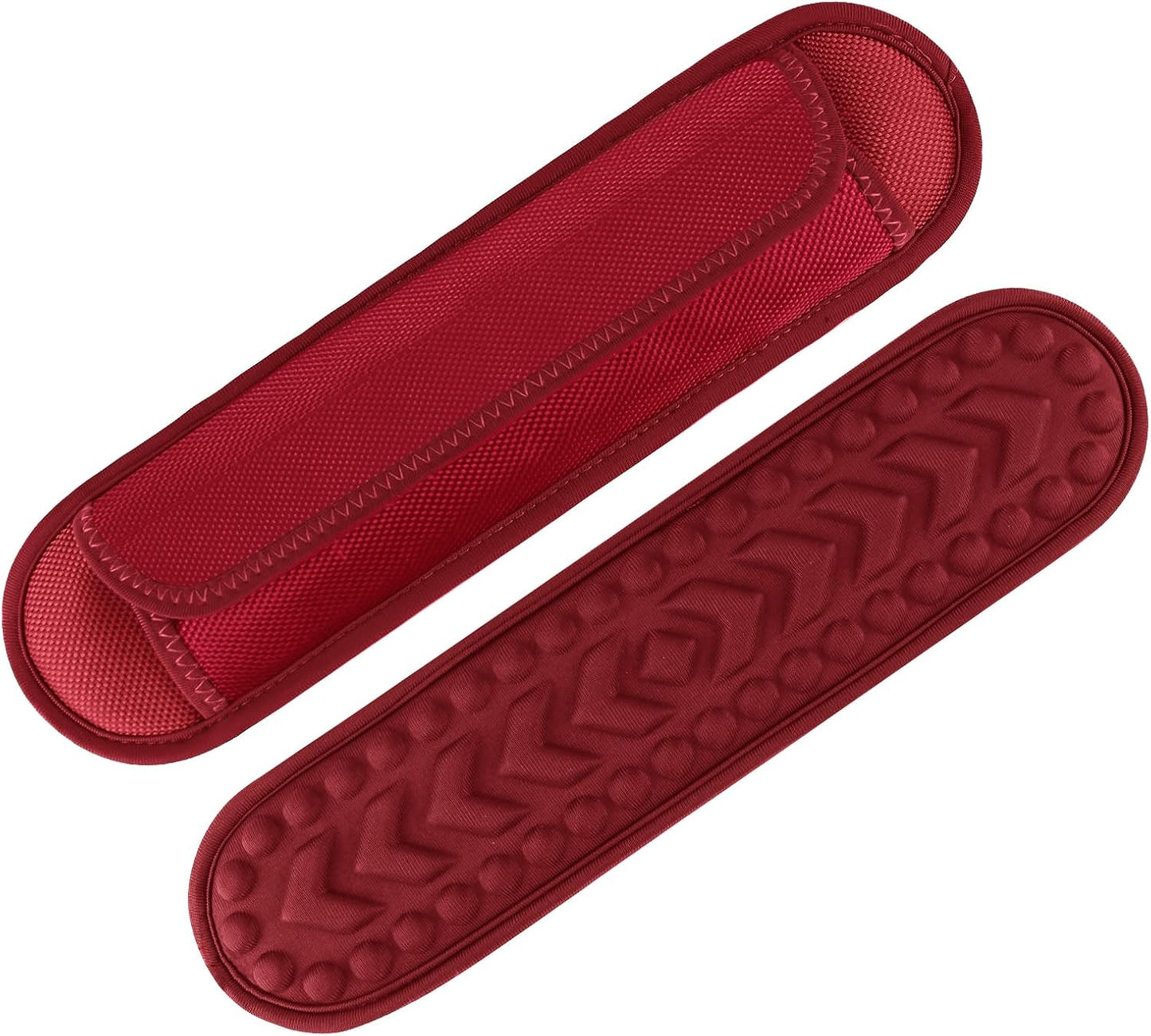 2 Pack Breathable Universal Shoulder Pad, 3D Cushion Air Backpack Strap Pads, for Shoulder Bags, Detachable Shoulder Strap Pad Pads Help Relieve Shoulder Pain(3D Air Cushion-Red)