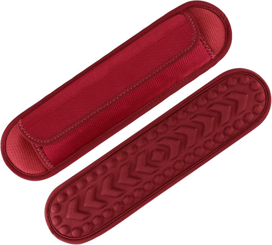 2 Pack Breathable Universal Shoulder Pad, 3D Cushion Air Backpack Strap Pads, for Shoulder Bags, Detachable Shoulder Strap Pad Pads Help Relieve Shoulder Pain(3D Air Cushion-Red)