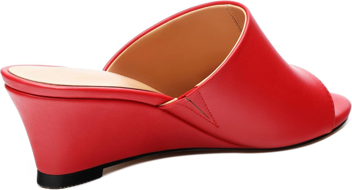 Wedge Sandals for Women Open Toe Wedge Heels Womens Matte High Heel Sandal - Image 5