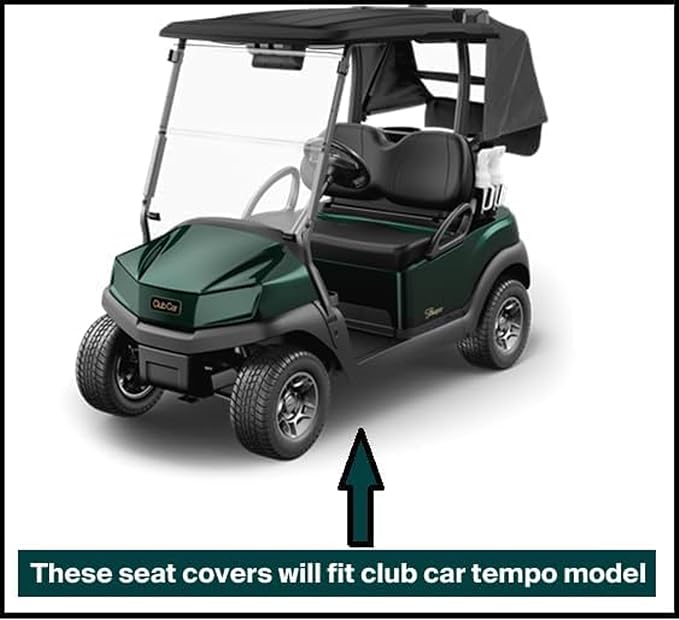 Huskey Parts Company Premium Golf Cart Seat Cover Brown - Image 3