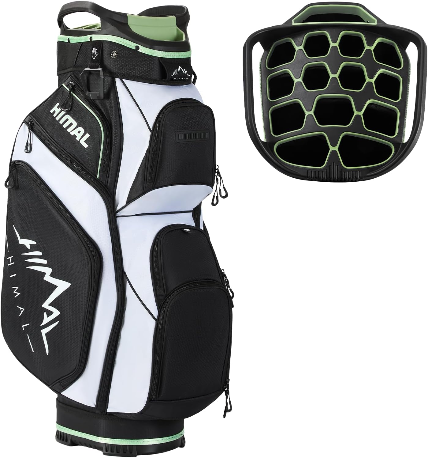 14-Way Golf Cart Bag, Full Length Premium Golf Bag for Men with Cooler Pocket, Handles and Rain Cover