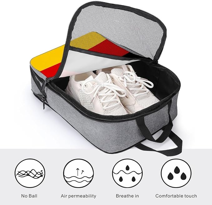 Reusable Portable Shoe Bag Germany Flag Lightweight Shoe Organizer - Image 4