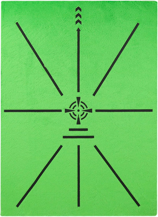 Golf Hitting Mat Golf Training Accessories for Swing Path Feedback 16.5"x12.5" with Replaceable Velvet Mat Practice Trainer Matt for Men Women Kids
