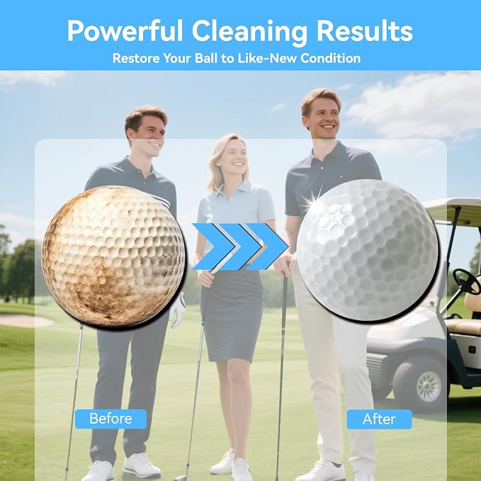 Portable Golf Ball Cleaner More Lightweight, Home Golf Ball Washer - Image 3