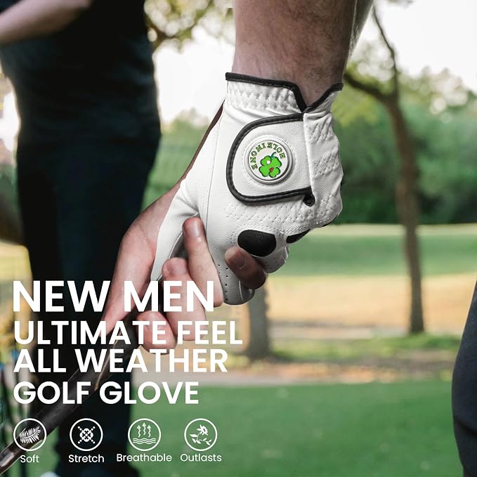 Golf Gloves Men Leather Value 1 Pair - Image 7