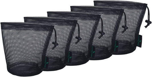 5pcs Nylon Mesh Bag Stuff Sack Golfball Pot Outdoor Tools S