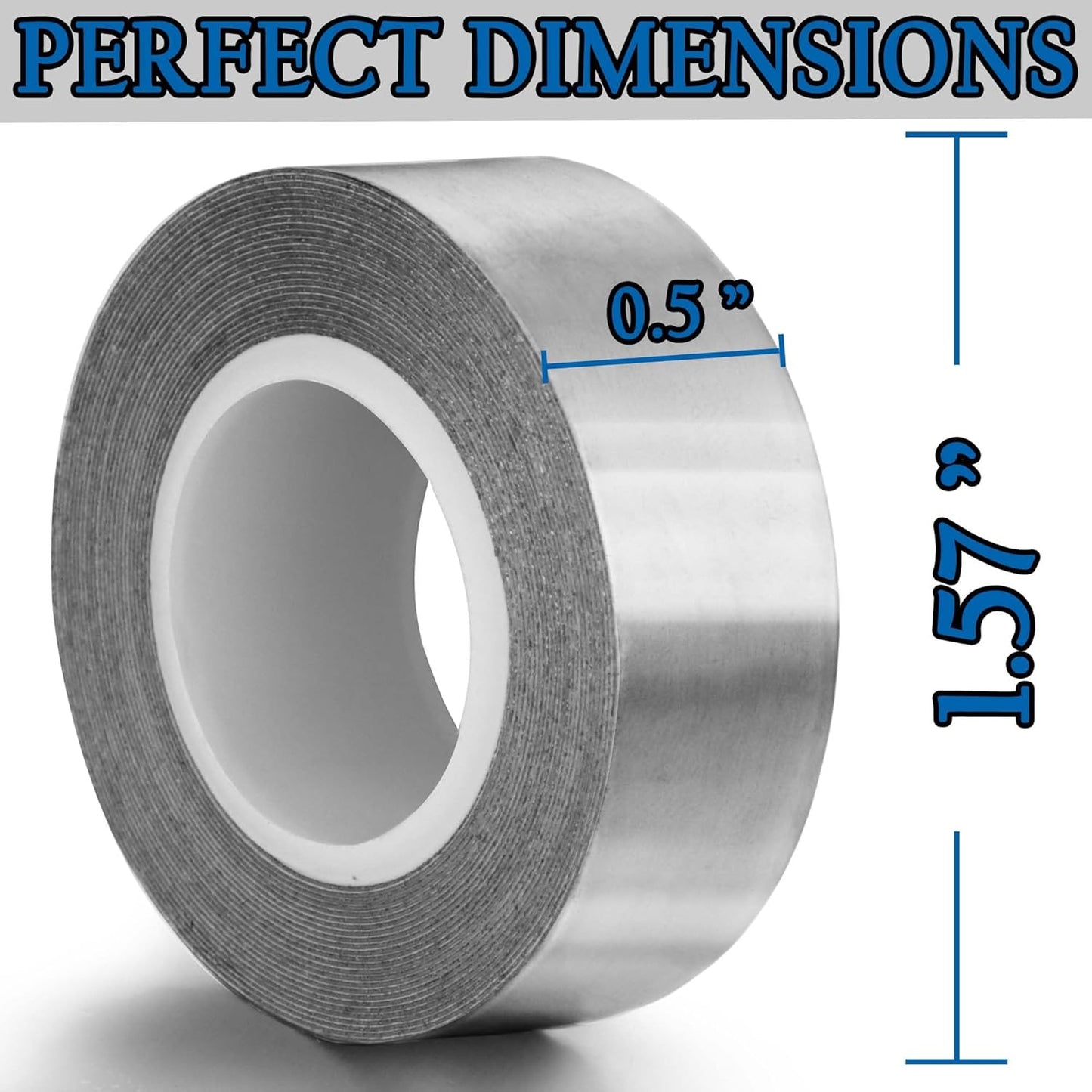 0.5 Grams Per Inch High Density Lead Tape | 1/2''x 100'' Adhesive Lead Tape | Add Swing Weight for Golf Tennis Racket Pickleball Paddle Adjust Weight