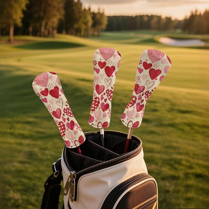 Golf Club Head Covers for Club Protective, Waterproof PU Leather Driver Fairway - Image 3