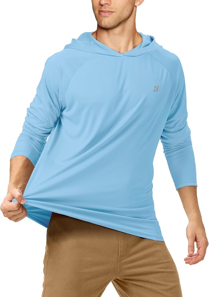 Roadbox UPF 50+ Fishing Shirts for Men, Long Sleeve UV Sun Protection Hoodie - Image 2