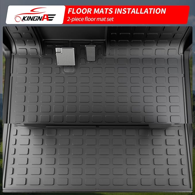 Floor Mats Compatible with i40F/i40FL/i60/i60L Golf Cart TPE All Weather 1st - Image 3