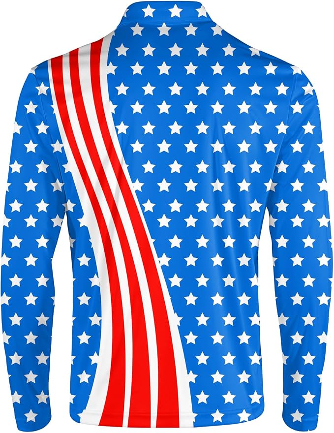 Men's Long Sleeve Golf Shirt Quick Dry 3 Button Work Fishing Outdoor Casual - Image 3