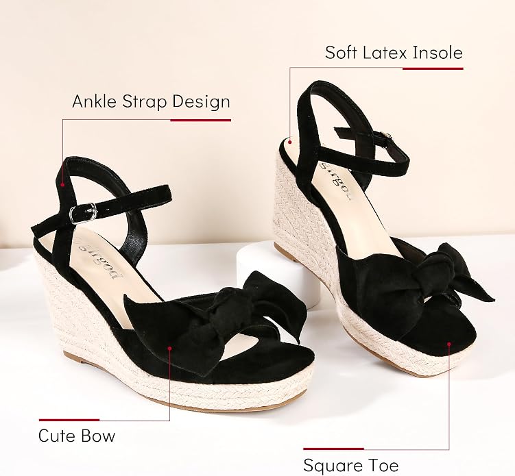 girgod Espadrilles Wedge Sandals - Image 3