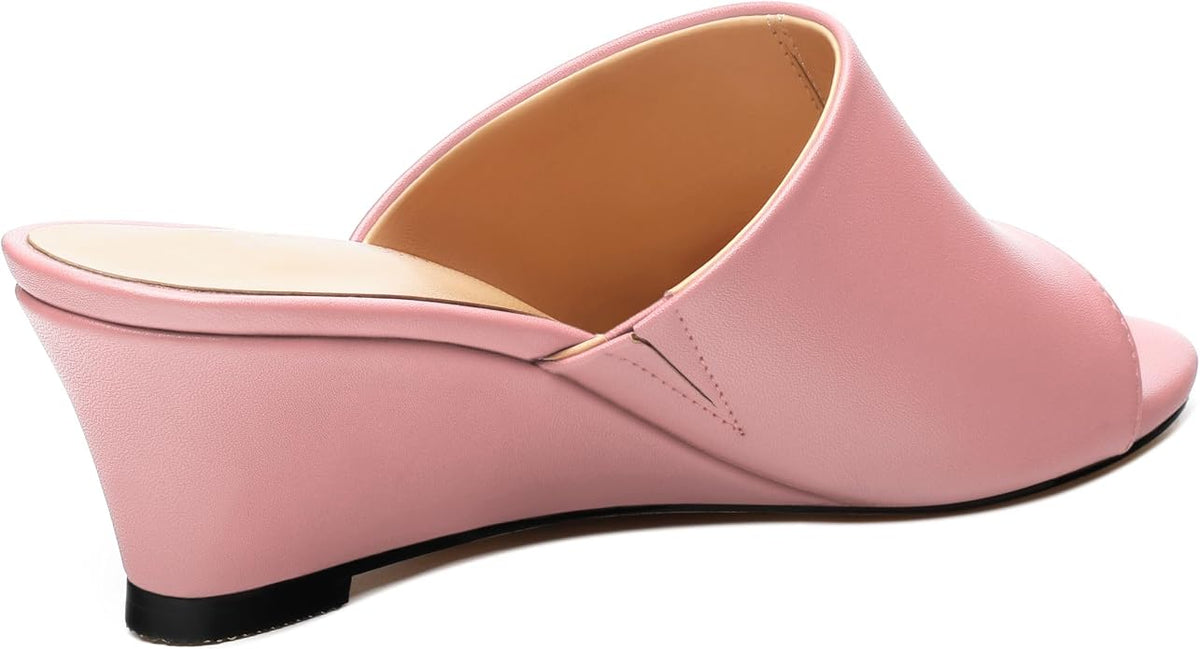 Wedge Sandals for Women Open Toe Wedge Heels Womens Matte High Heel Sandal - Image 5