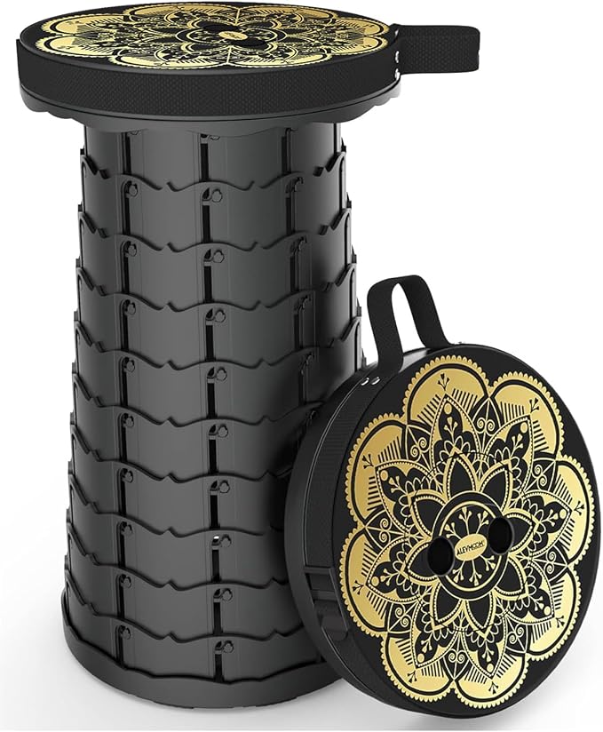 ALEVMOOM Upgraded Portable Collapsible Folding Stool Retractable Telescoping by Wemakeitbetter