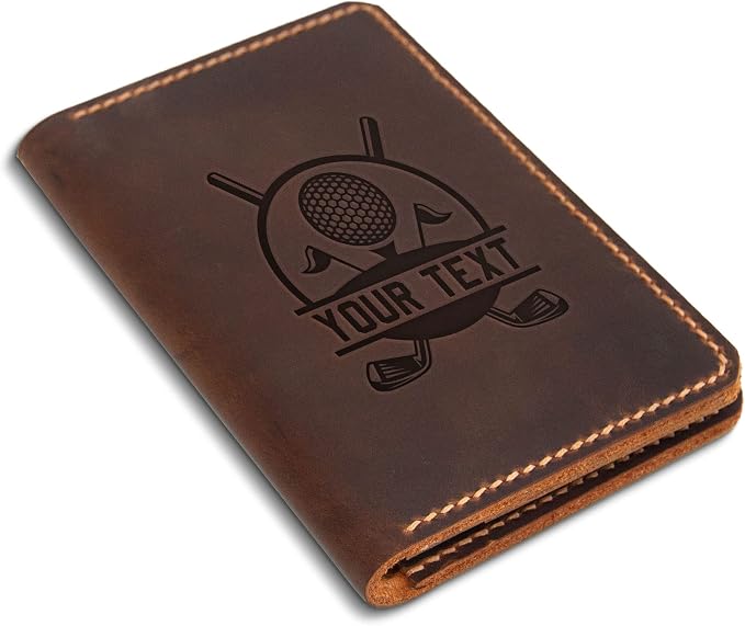 Leather Golf Scorecard Holder, Handstitched, Golf Gifts, Yardage Book Holder - Image 7
