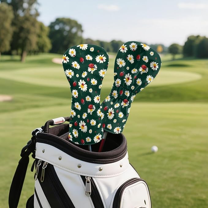 Golf Club Head Covers for Club Protective, Waterproof PU Leather Driver Fairway - Image 5