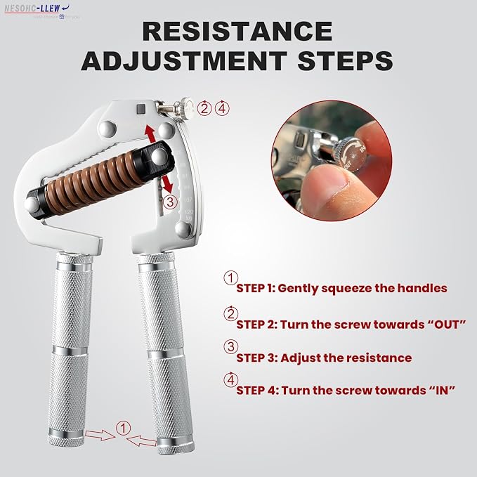 Adjustable Grip Strength Trainer: Premium 304 Stainless Steel Structure - Image 4