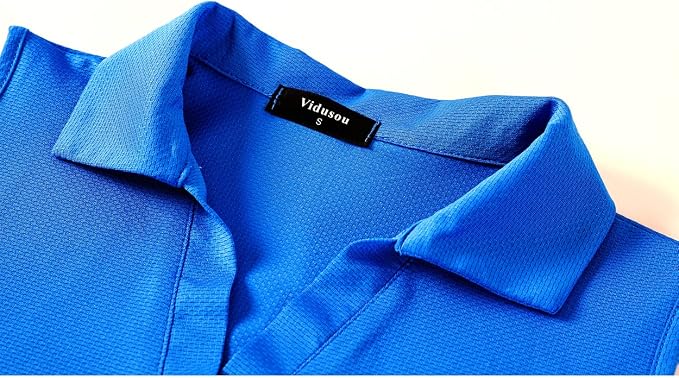 Womens Sleeveless Golf Polo Shirts Lightweight Tennis Sport Tops - Image 3