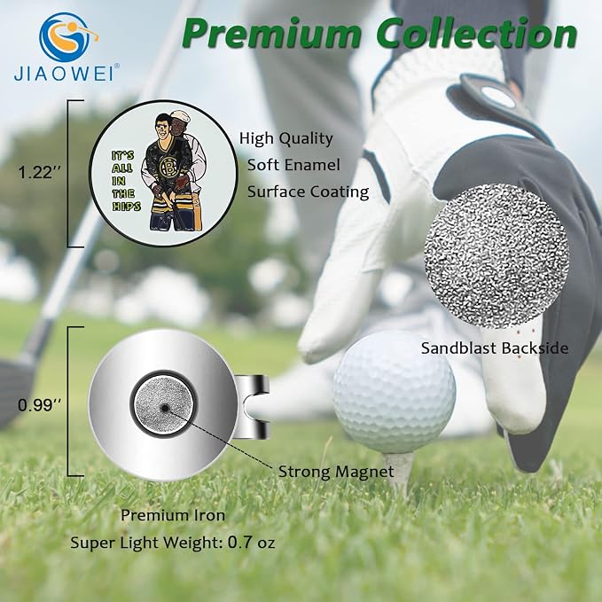 Enamel Golf Ball Marker with Magnetic Hat Clip - Image 2
