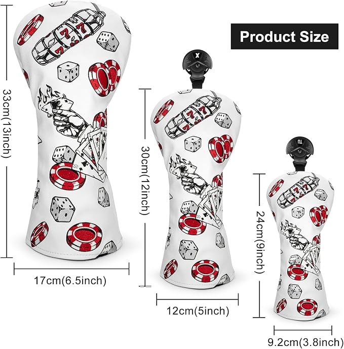 Golf Club Headcover for Driver Covers, Fairway Wood Covers, Hybrid Covers - Image 5