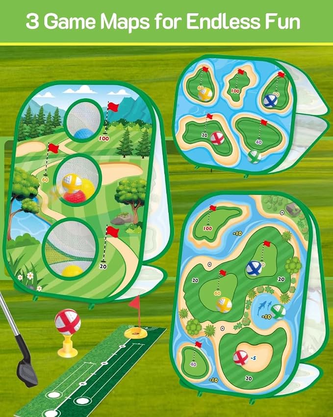 4-In-1 Kids Sticky Golf Games Set - Image 5