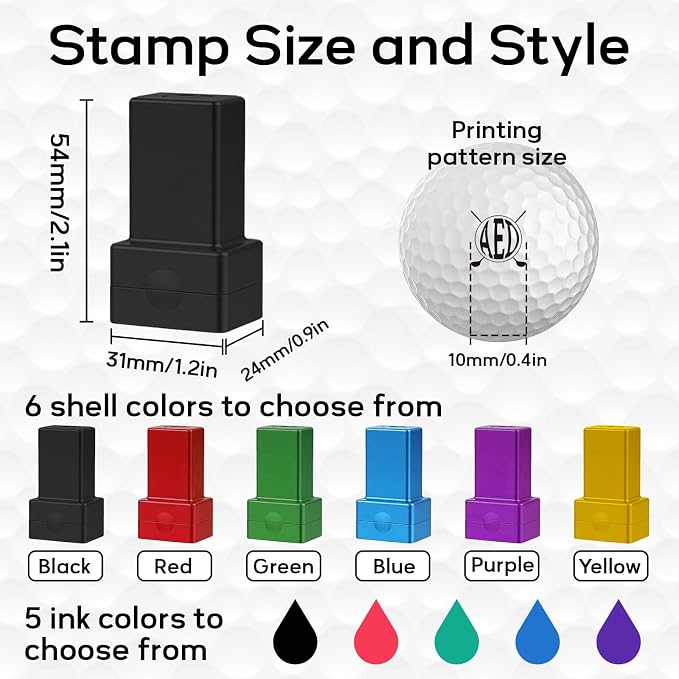 Personalized Golf Ball Stamp – Custom Golf Ball Marker Stamp - Image 3