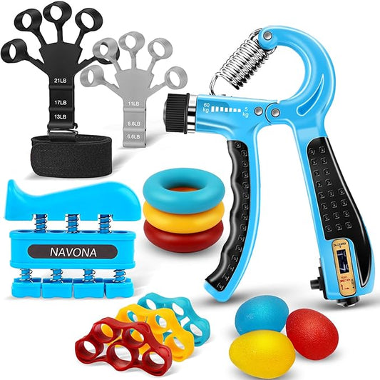 13 PCS Grip Strength Trainer Kit, Hand Gripper Strengthener, Forearm by Welcometobuy%EF%BC%81