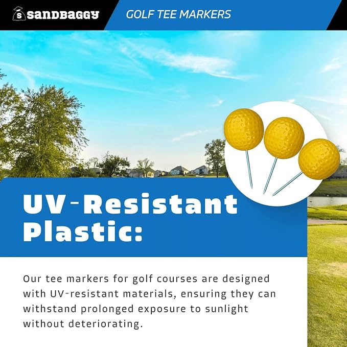 Sandbaggy Plastic Tee Markers for Golf Course - Image 4